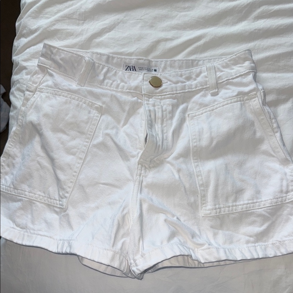 Zara White Shorts